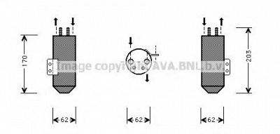AVA QUALITY COOLING ped020 -  Осушитель, кондиционер